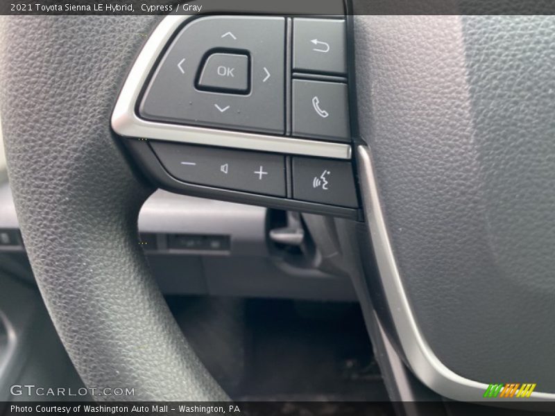  2021 Sienna LE Hybrid Steering Wheel