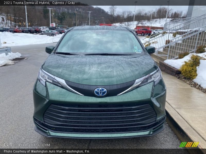 Cypress / Gray 2021 Toyota Sienna LE Hybrid