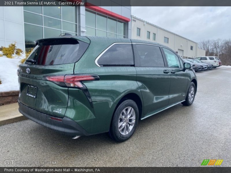 Cypress / Gray 2021 Toyota Sienna LE Hybrid