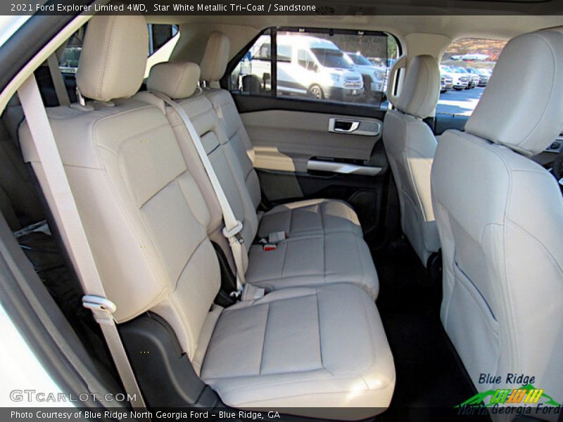 Star White Metallic Tri-Coat / Sandstone 2021 Ford Explorer Limited 4WD