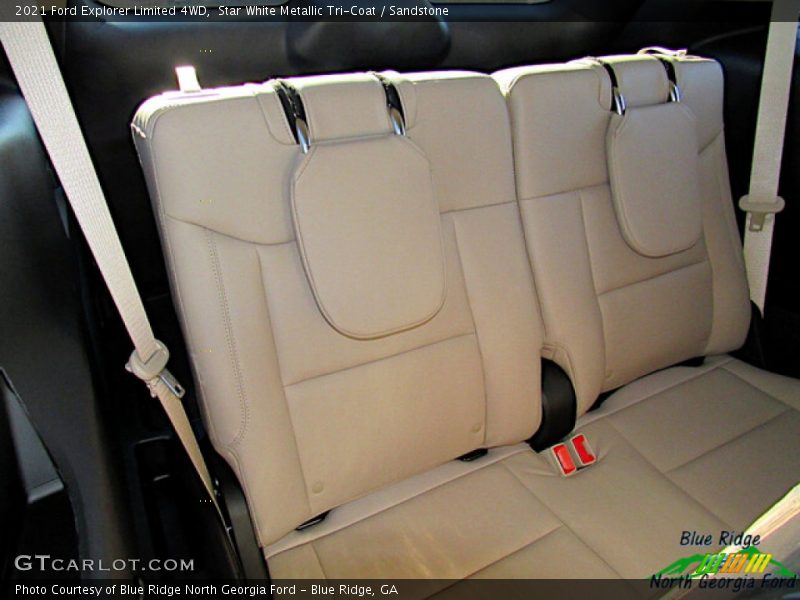 Star White Metallic Tri-Coat / Sandstone 2021 Ford Explorer Limited 4WD