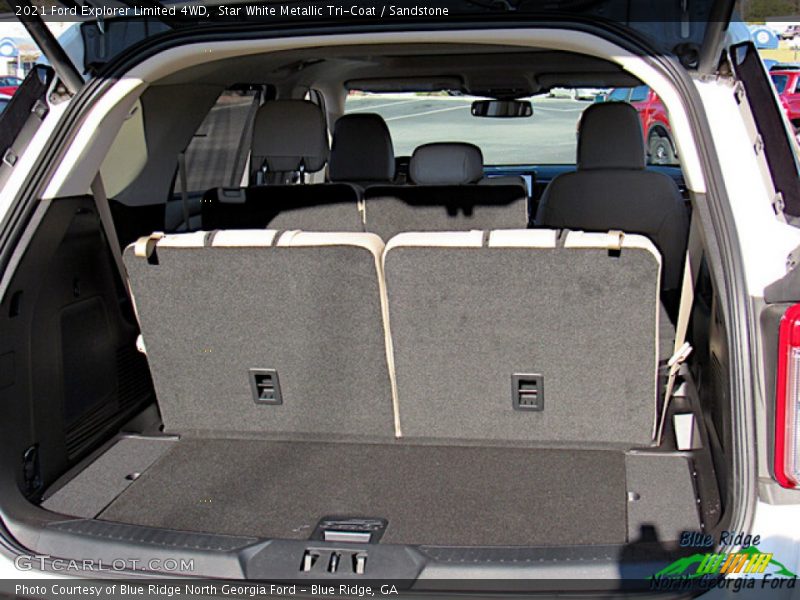 Star White Metallic Tri-Coat / Sandstone 2021 Ford Explorer Limited 4WD