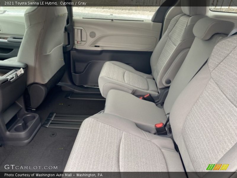 Rear Seat of 2021 Sienna LE Hybrid