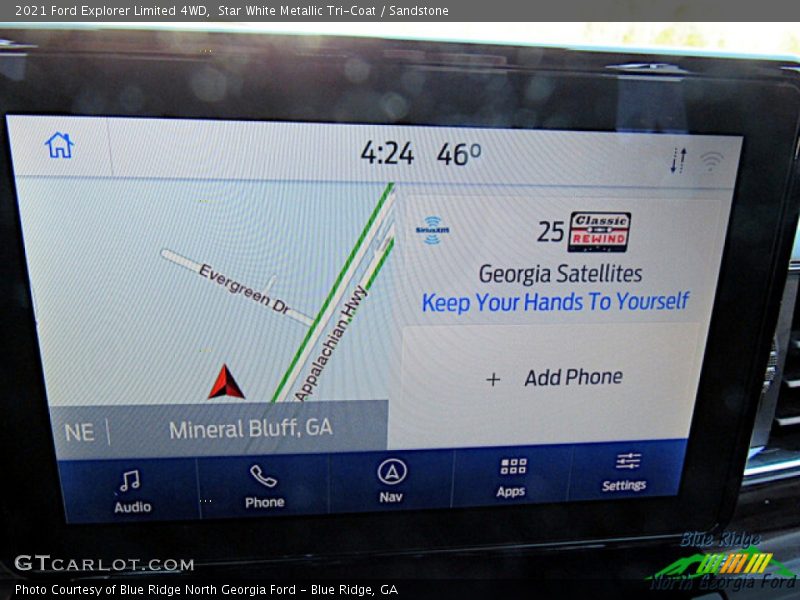 Star White Metallic Tri-Coat / Sandstone 2021 Ford Explorer Limited 4WD
