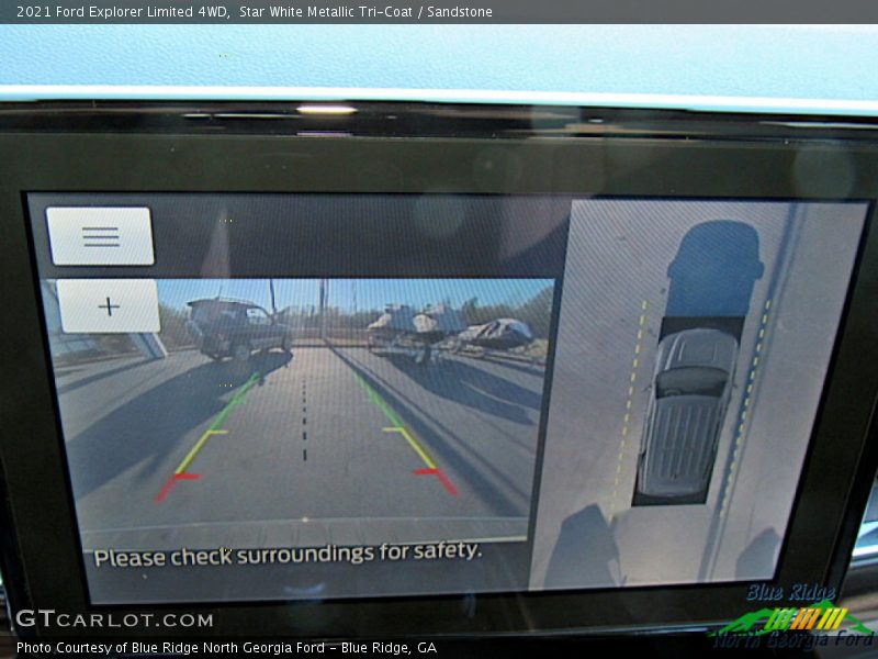 Star White Metallic Tri-Coat / Sandstone 2021 Ford Explorer Limited 4WD