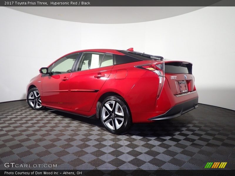Hypersonic Red / Black 2017 Toyota Prius Three