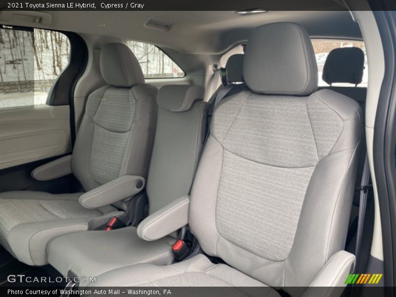 Rear Seat of 2021 Sienna LE Hybrid