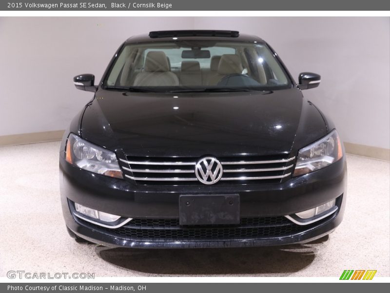 Black / Cornsilk Beige 2015 Volkswagen Passat SE Sedan