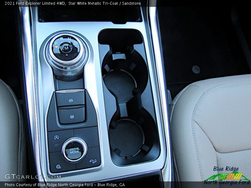 Star White Metallic Tri-Coat / Sandstone 2021 Ford Explorer Limited 4WD