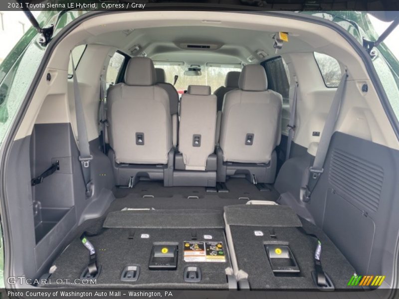  2021 Sienna LE Hybrid Trunk