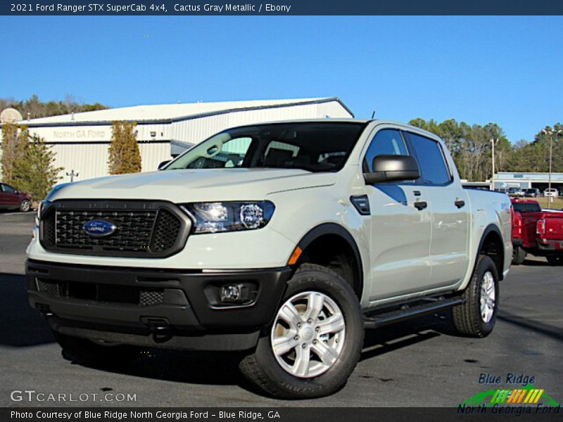 Cactus Gray Metallic / Ebony 2021 Ford Ranger STX SuperCab 4x4