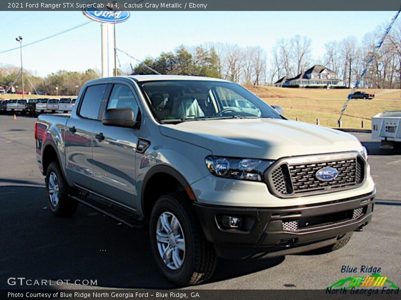 Cactus Gray Metallic / Ebony 2021 Ford Ranger STX SuperCab 4x4