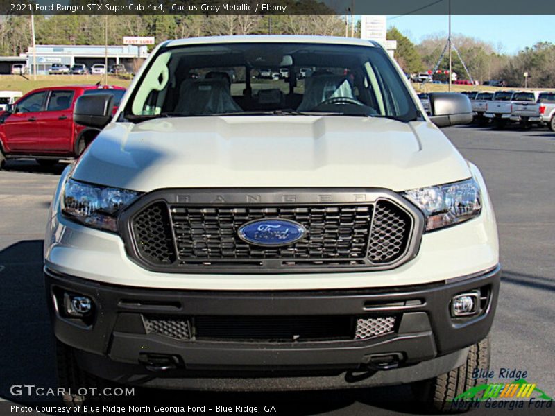 Cactus Gray Metallic / Ebony 2021 Ford Ranger STX SuperCab 4x4