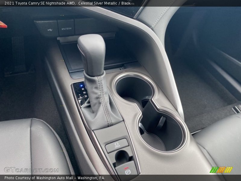 Celestial Silver Metallic / Black 2021 Toyota Camry SE Nightshade AWD