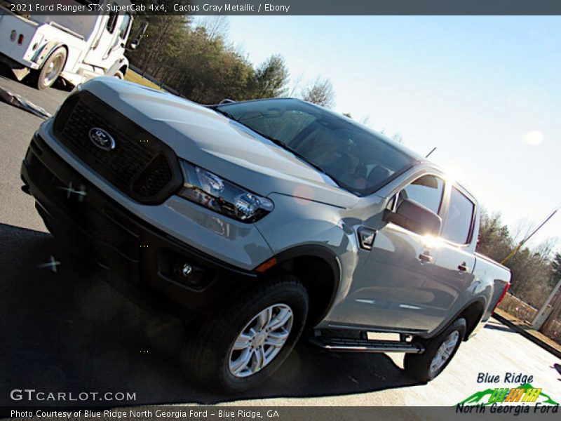 Cactus Gray Metallic / Ebony 2021 Ford Ranger STX SuperCab 4x4