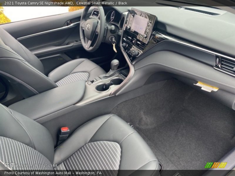 Celestial Silver Metallic / Black 2021 Toyota Camry SE Nightshade AWD