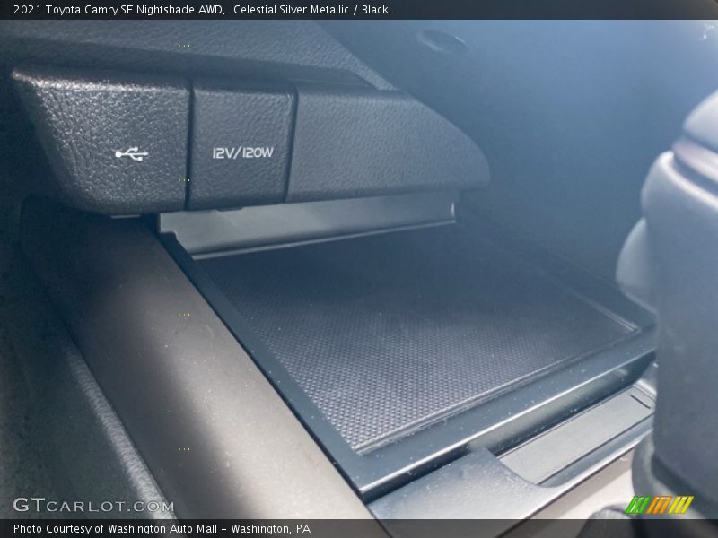 Celestial Silver Metallic / Black 2021 Toyota Camry SE Nightshade AWD