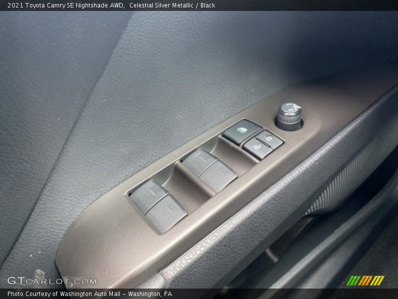 Celestial Silver Metallic / Black 2021 Toyota Camry SE Nightshade AWD
