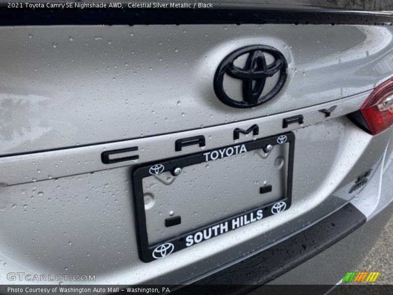 Celestial Silver Metallic / Black 2021 Toyota Camry SE Nightshade AWD