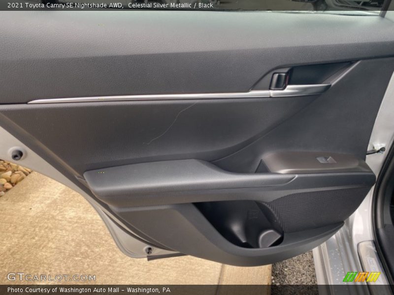 Celestial Silver Metallic / Black 2021 Toyota Camry SE Nightshade AWD