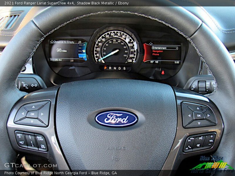Shadow Black Metallic / Ebony 2021 Ford Ranger Lariat SuperCrew 4x4