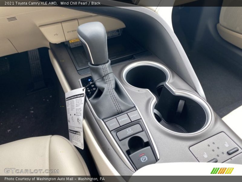 Wind Chill Pearl / Black 2021 Toyota Camry XLE AWD