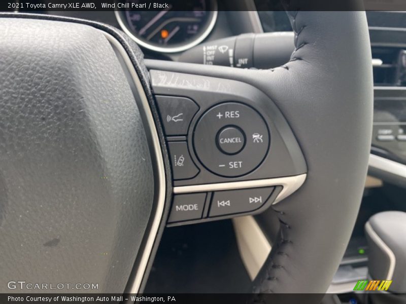 Wind Chill Pearl / Black 2021 Toyota Camry XLE AWD