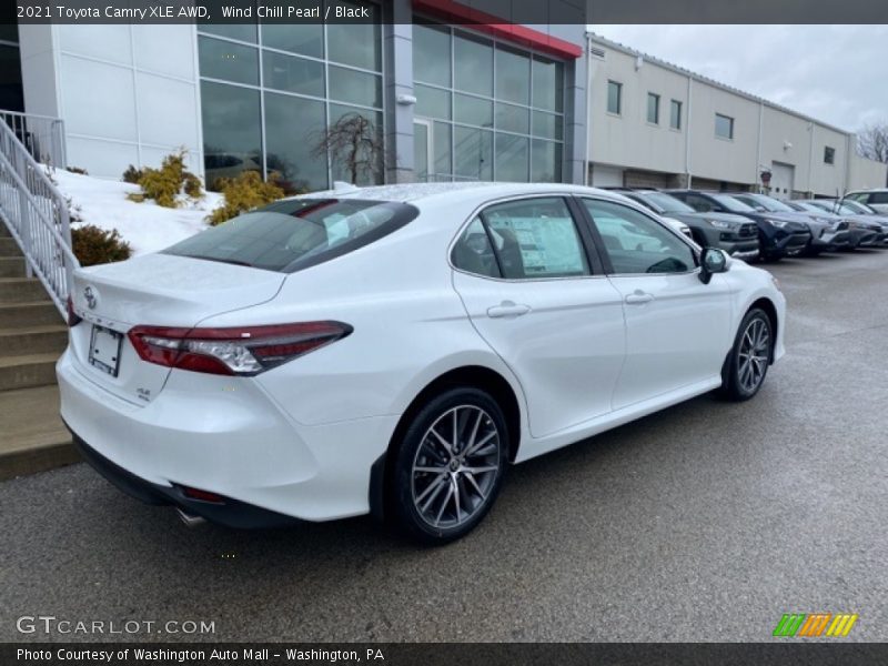 Wind Chill Pearl / Black 2021 Toyota Camry XLE AWD