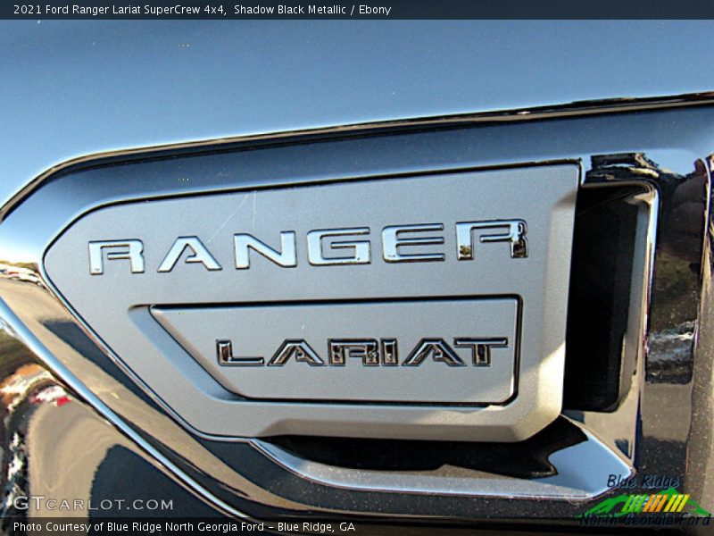 Shadow Black Metallic / Ebony 2021 Ford Ranger Lariat SuperCrew 4x4