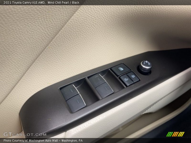 Wind Chill Pearl / Black 2021 Toyota Camry XLE AWD