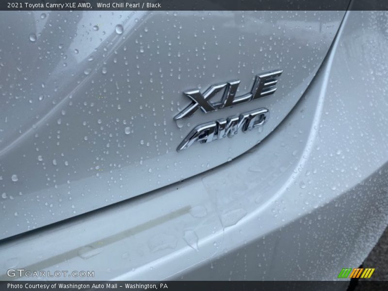 Wind Chill Pearl / Black 2021 Toyota Camry XLE AWD
