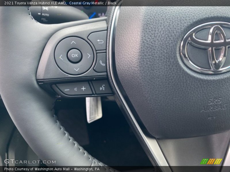 Coastal Gray Metallic / Black 2021 Toyota Venza Hybrid XLE AWD