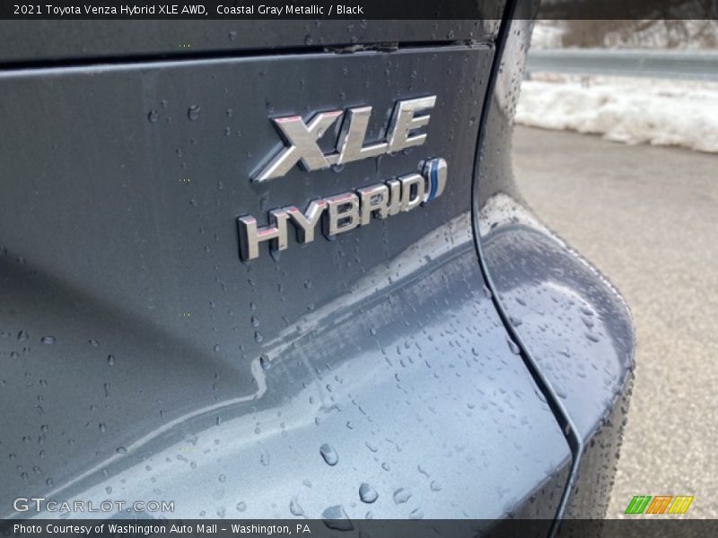 Coastal Gray Metallic / Black 2021 Toyota Venza Hybrid XLE AWD