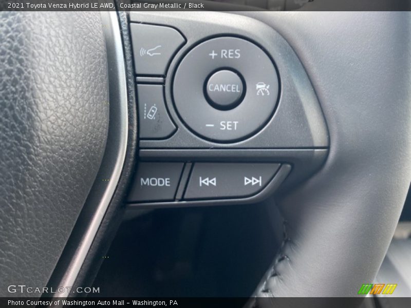 Coastal Gray Metallic / Black 2021 Toyota Venza Hybrid LE AWD