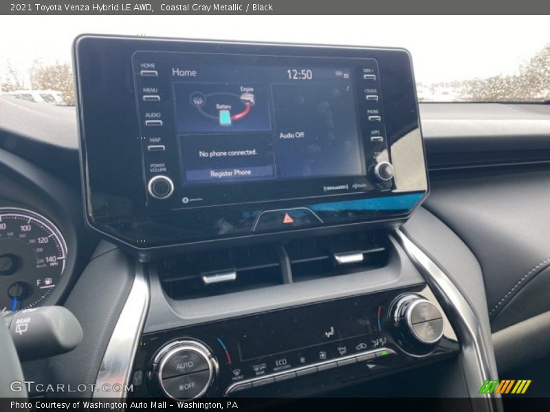 Coastal Gray Metallic / Black 2021 Toyota Venza Hybrid LE AWD