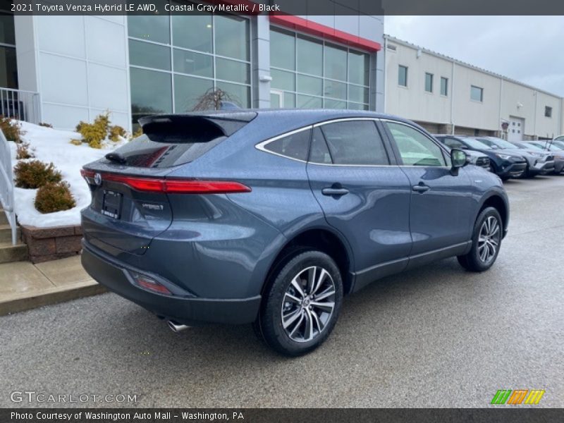 Coastal Gray Metallic / Black 2021 Toyota Venza Hybrid LE AWD