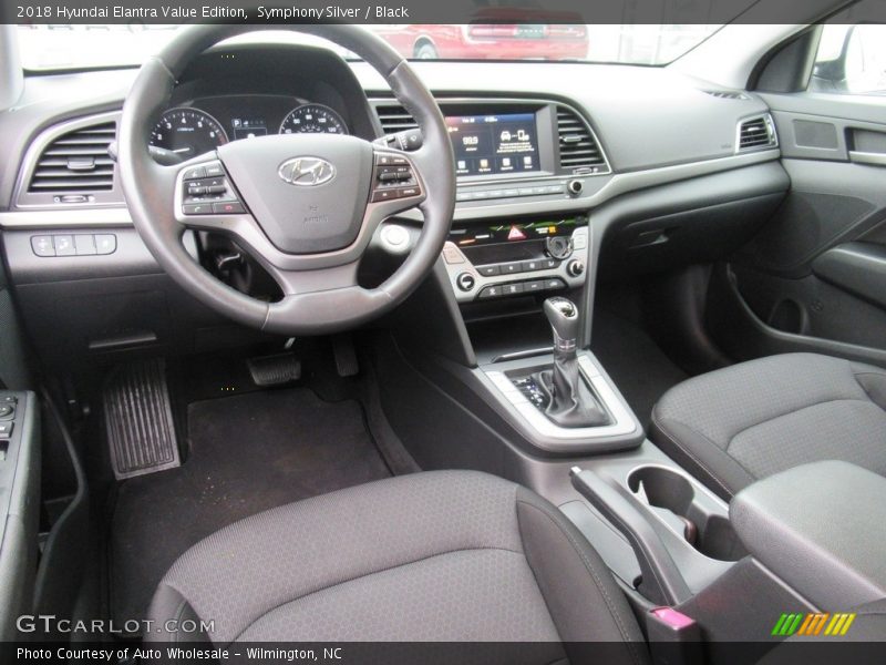 Symphony Silver / Black 2018 Hyundai Elantra Value Edition