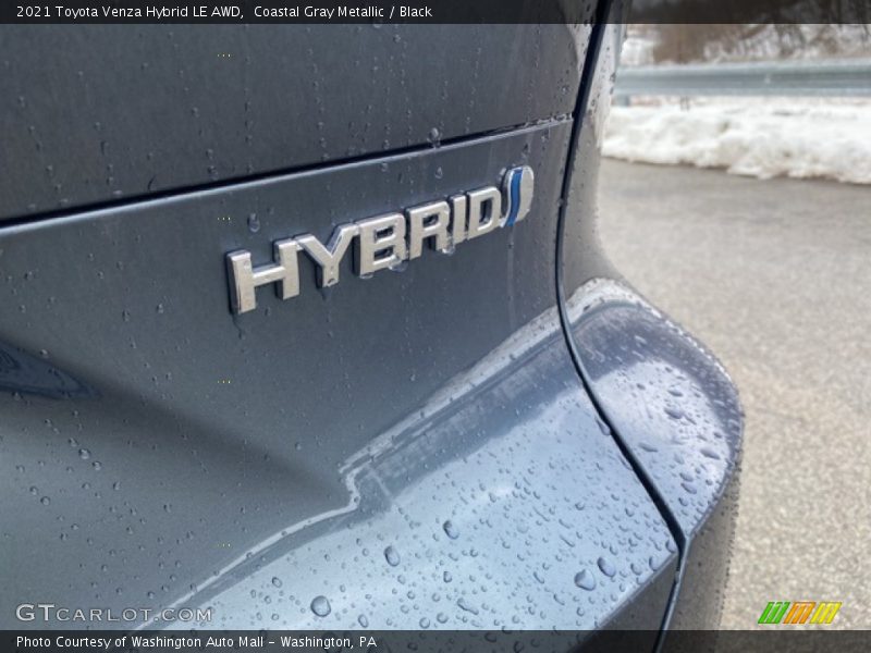 Coastal Gray Metallic / Black 2021 Toyota Venza Hybrid LE AWD