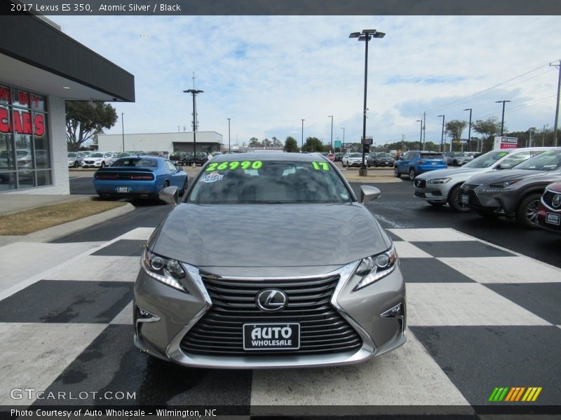 Atomic Silver / Black 2017 Lexus ES 350