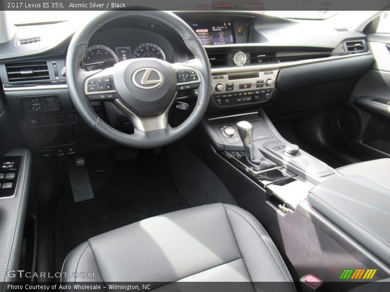 Atomic Silver / Black 2017 Lexus ES 350