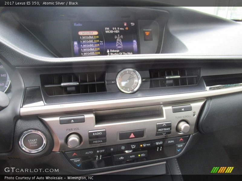 Atomic Silver / Black 2017 Lexus ES 350