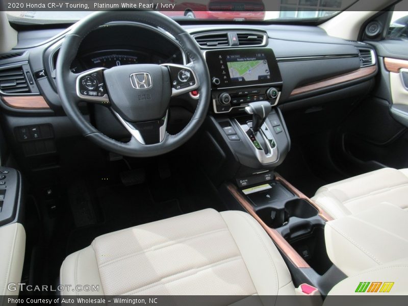 Platinum White Pearl / Ivory 2020 Honda CR-V Touring