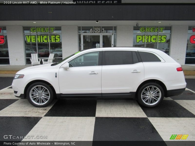 White Platinum / Hazelnut 2018 Lincoln MKT AWD