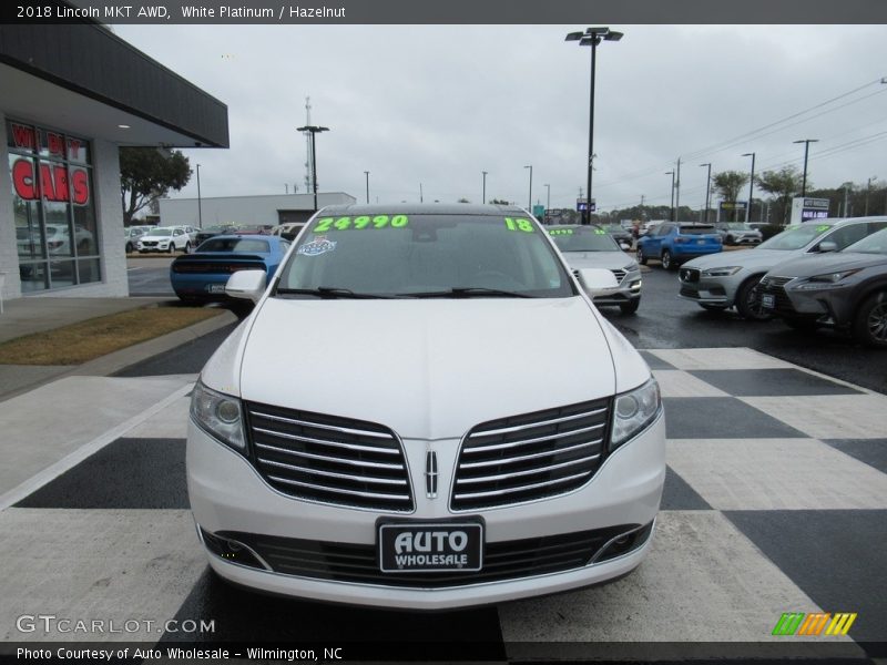 White Platinum / Hazelnut 2018 Lincoln MKT AWD