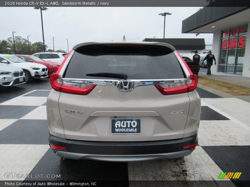 Sandstorm Metallic / Ivory 2018 Honda CR-V EX-L AWD