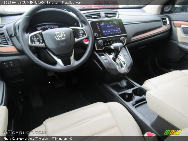 Sandstorm Metallic / Ivory 2018 Honda CR-V EX-L AWD