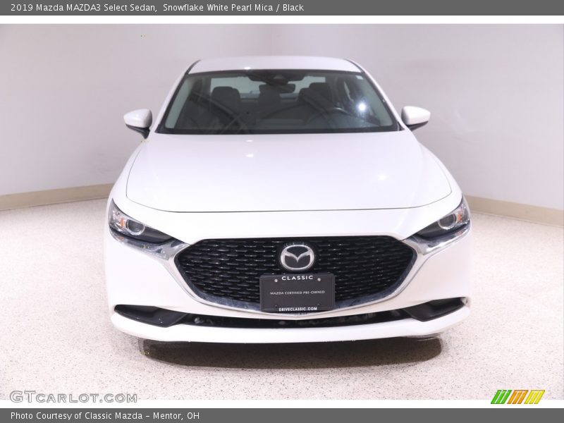 Snowflake White Pearl Mica / Black 2019 Mazda MAZDA3 Select Sedan