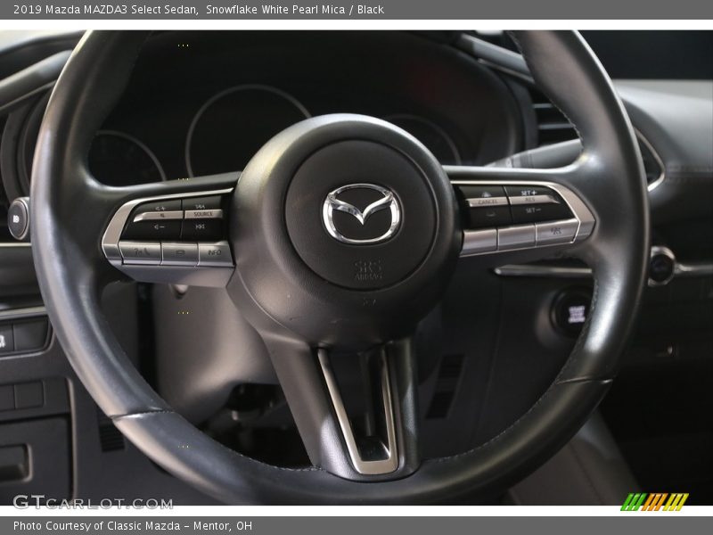 Snowflake White Pearl Mica / Black 2019 Mazda MAZDA3 Select Sedan