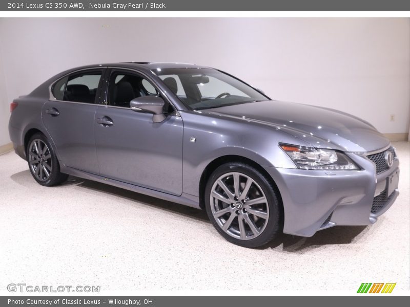 Nebula Gray Pearl / Black 2014 Lexus GS 350 AWD