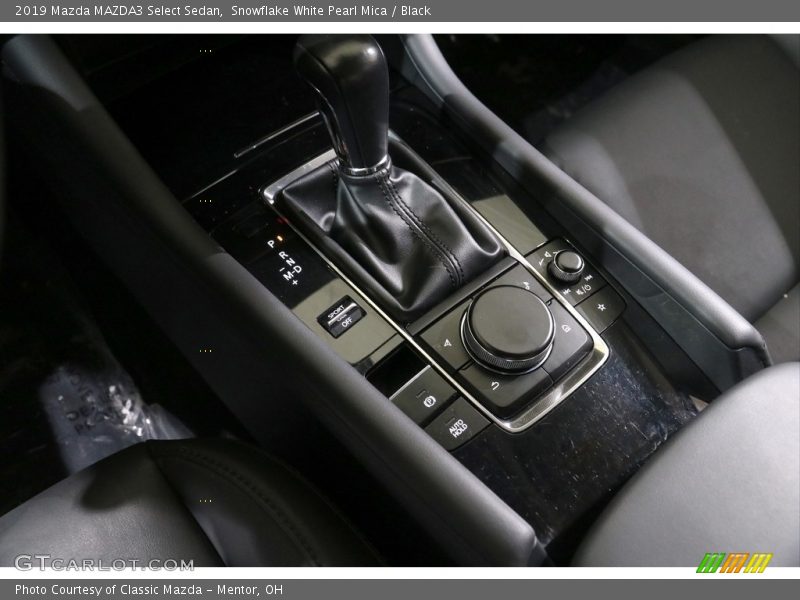 Snowflake White Pearl Mica / Black 2019 Mazda MAZDA3 Select Sedan